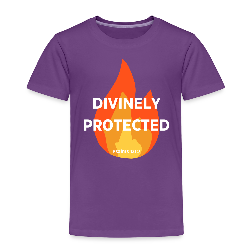 Divinely Protected - White Letters - Toddler - purple