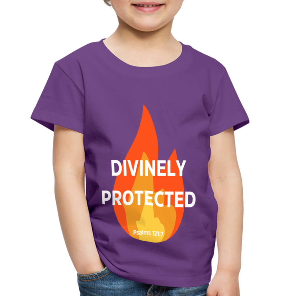 Divinely Protected - White Letters - Toddler - purple