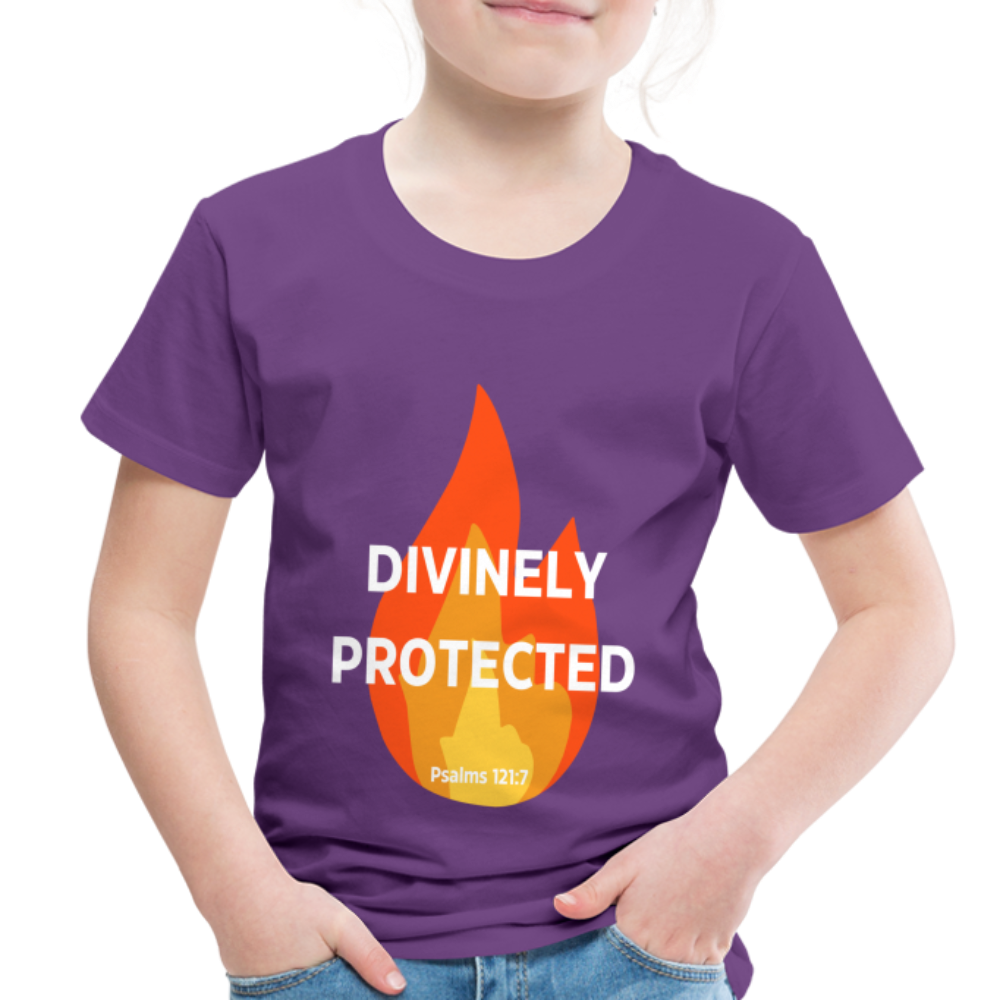 Divinely Protected - White Letters - Toddler - purple