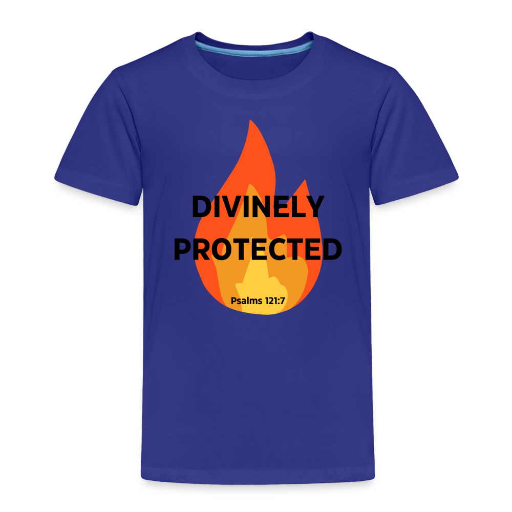 Divinely Protected - Black Letters - Toddler - royal blue