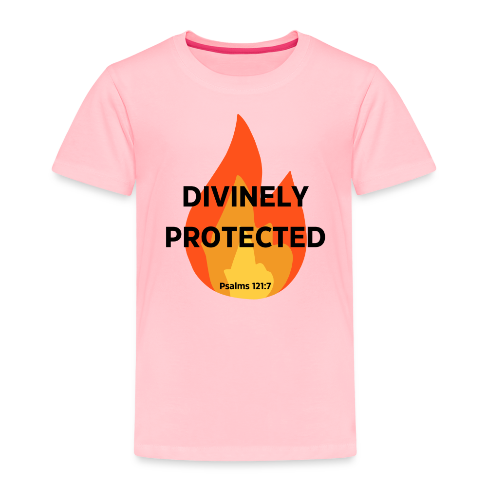 Divinely Protected - Black Letters - Toddler - pink