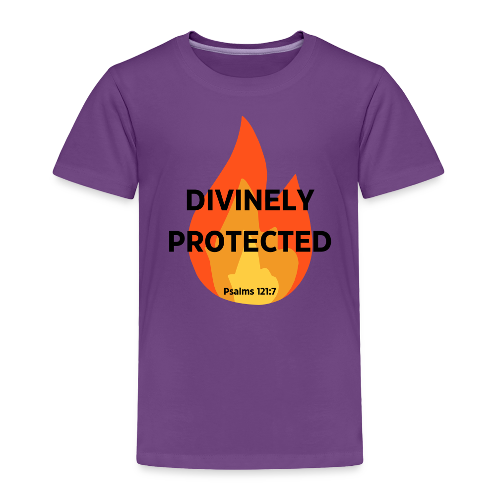 Divinely Protected - Black Letters - Toddler - purple