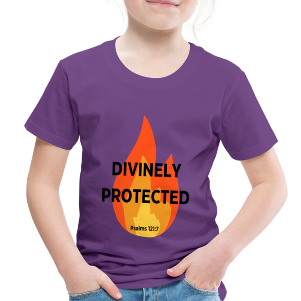 Divinely Protected - Black Letters - Toddler - purple