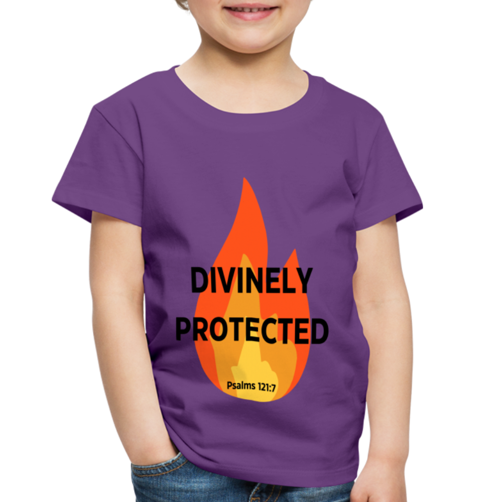 Divinely Protected - Black Letters - Toddler - purple