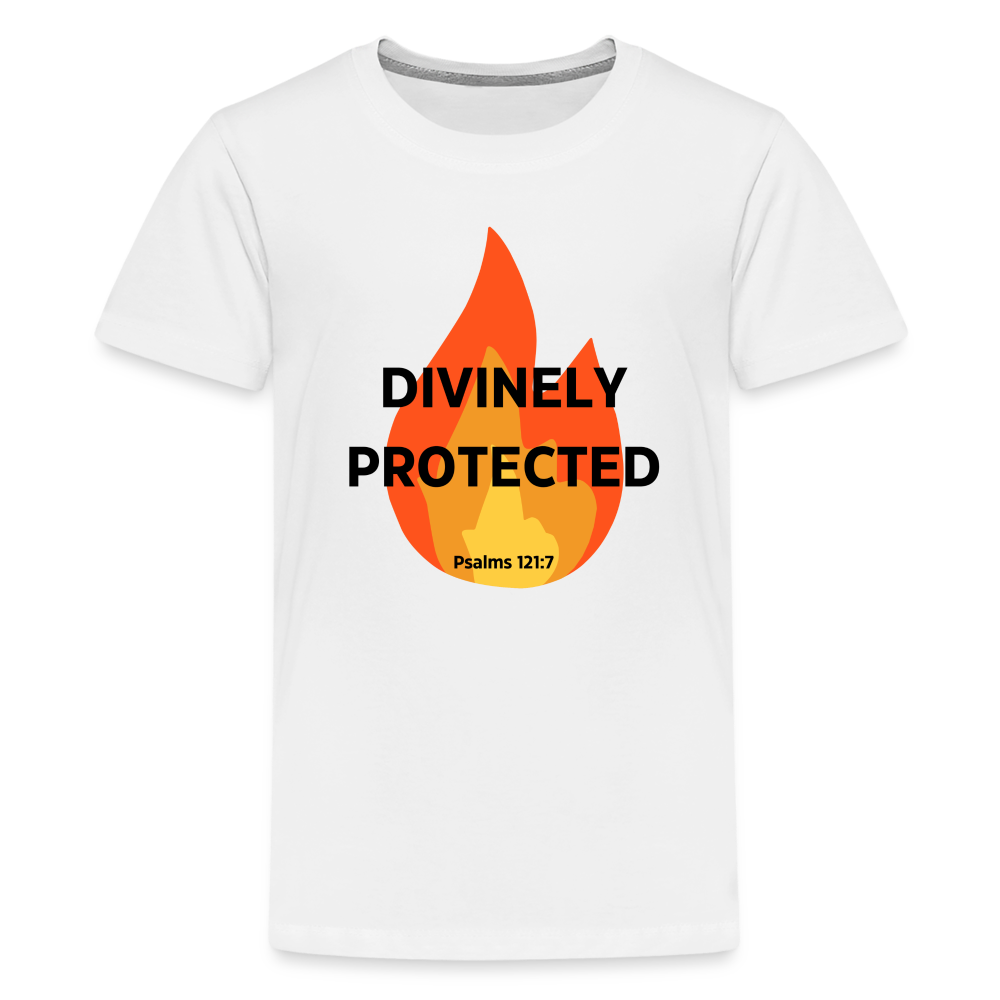 Divinely Protected - Black Letters - Kids' - white