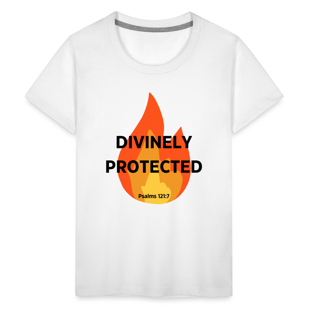 Divinely Protected - Black Letters - Kids' - white