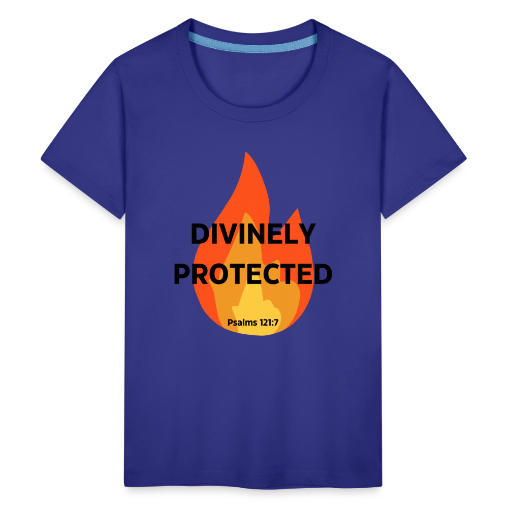 Divinely Protected - Black Letters - Kids' - royal blue