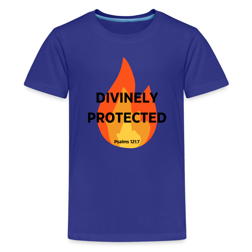 Divinely Protected - Black Letters - Kids' - royal blue