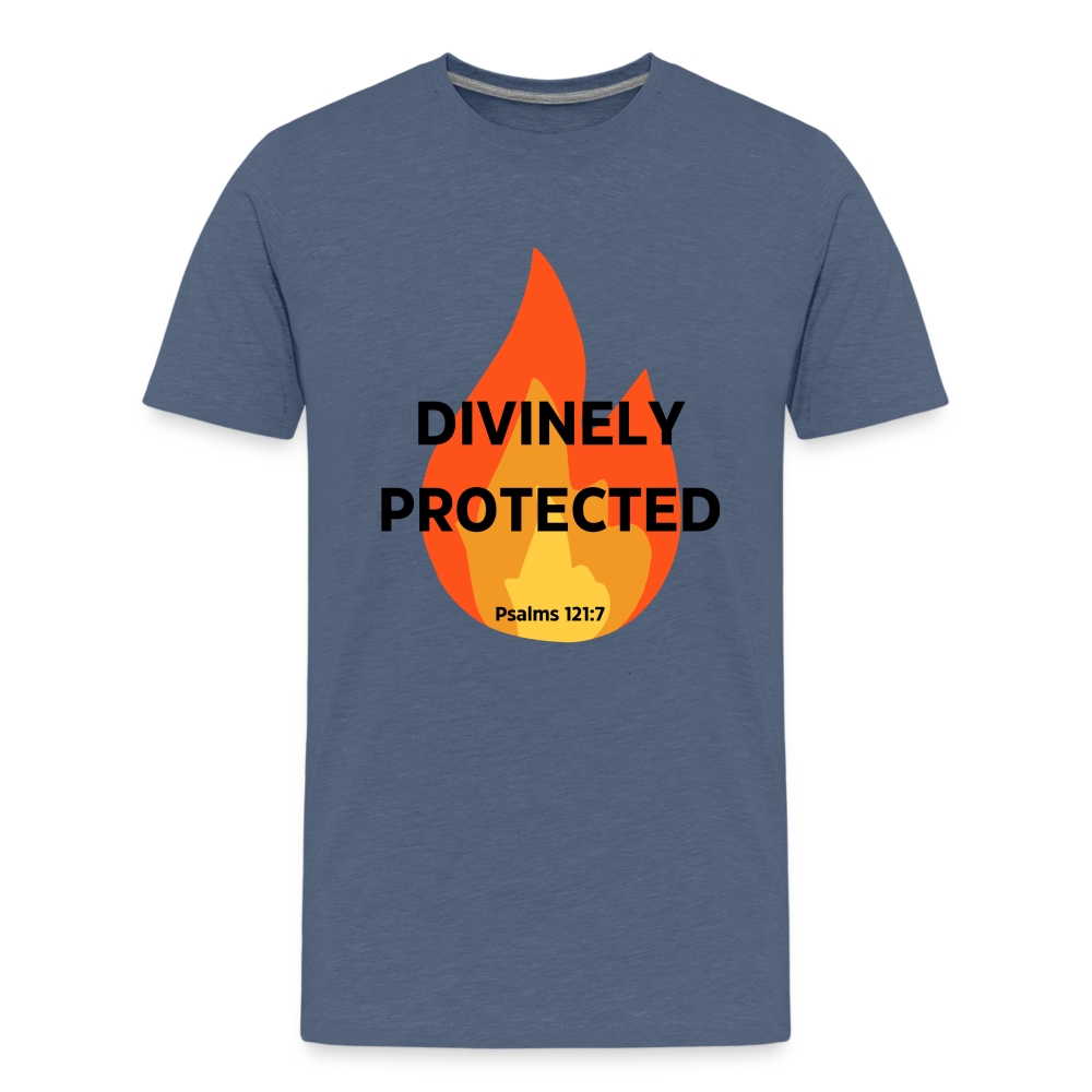 Divinely Protected - Black Letters - Kids' - heather blue