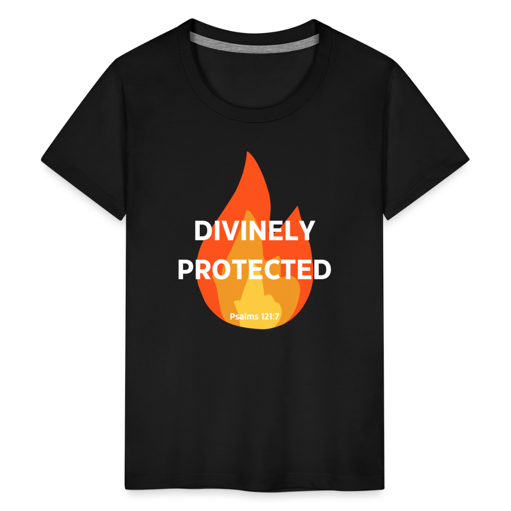 Divinely Protected - White Letters - Kids' - black