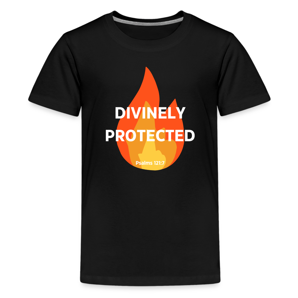 Divinely Protected - White Letters - Kids' - black