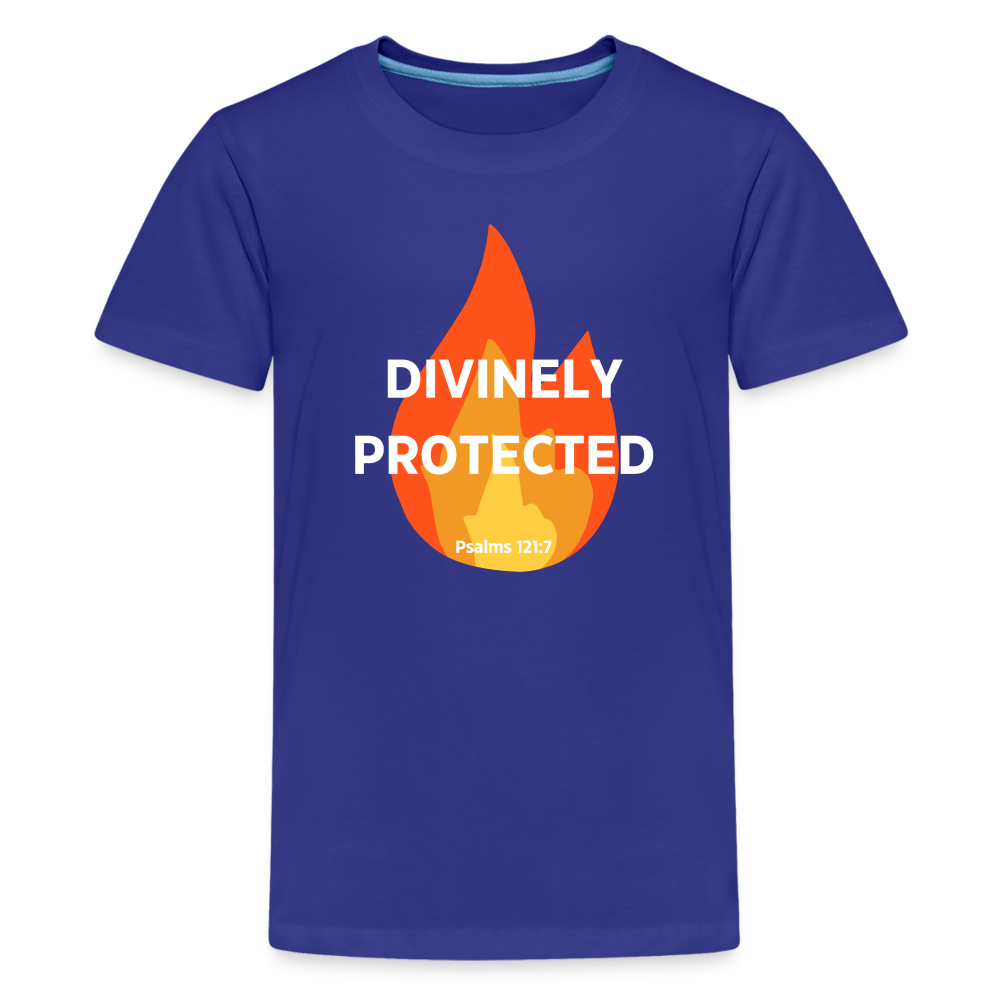 Divinely Protected - White Letters - Kids' - royal blue