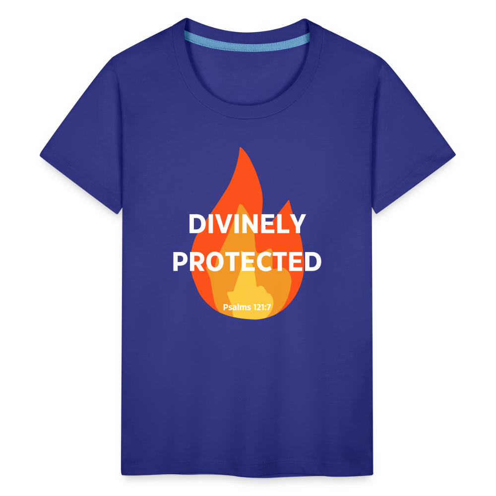 Divinely Protected - White Letters - Kids' - royal blue