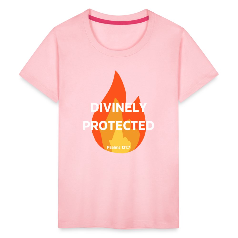 Divinely Protected - White Letters - Kids' - pink