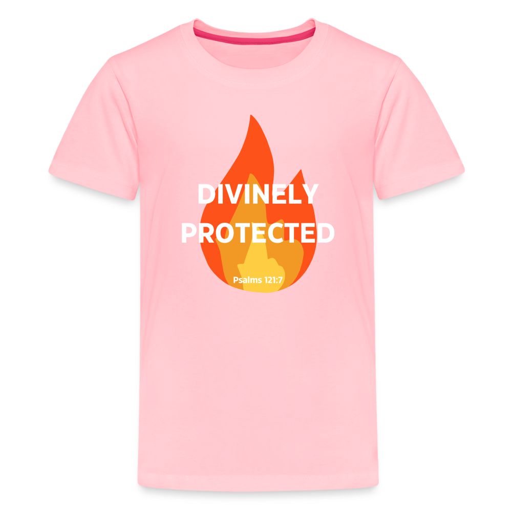 Divinely Protected - White Letters - Kids' - pink