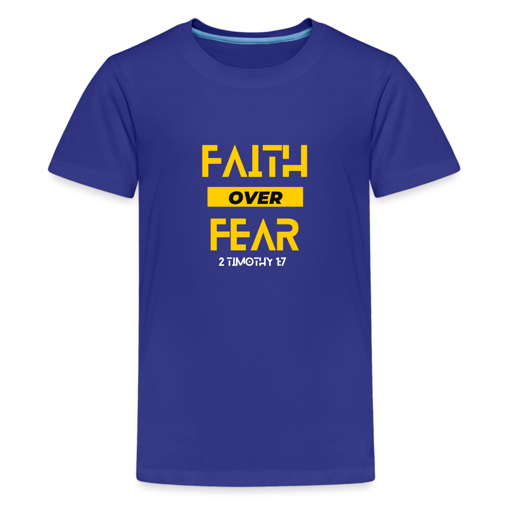 Faith Over Fear - Kids' - royal blue