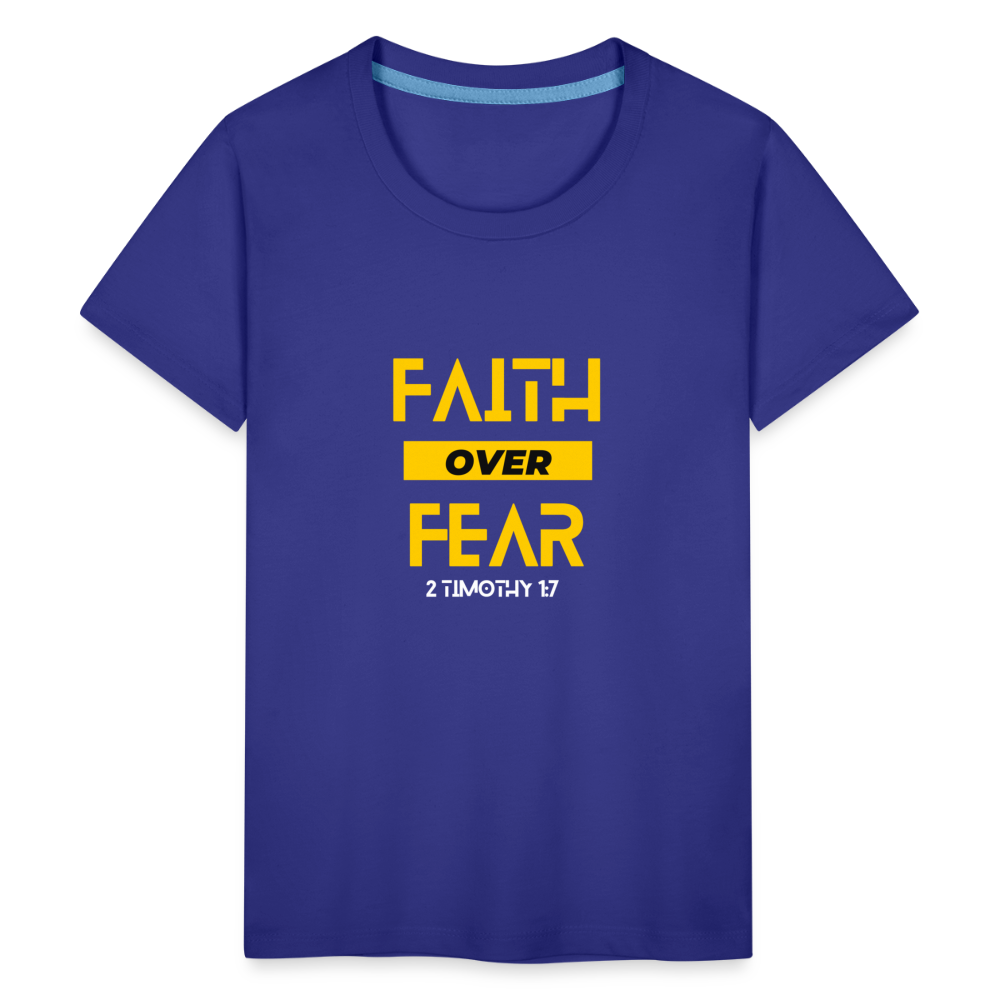 Faith Over Fear - Kids' - royal blue