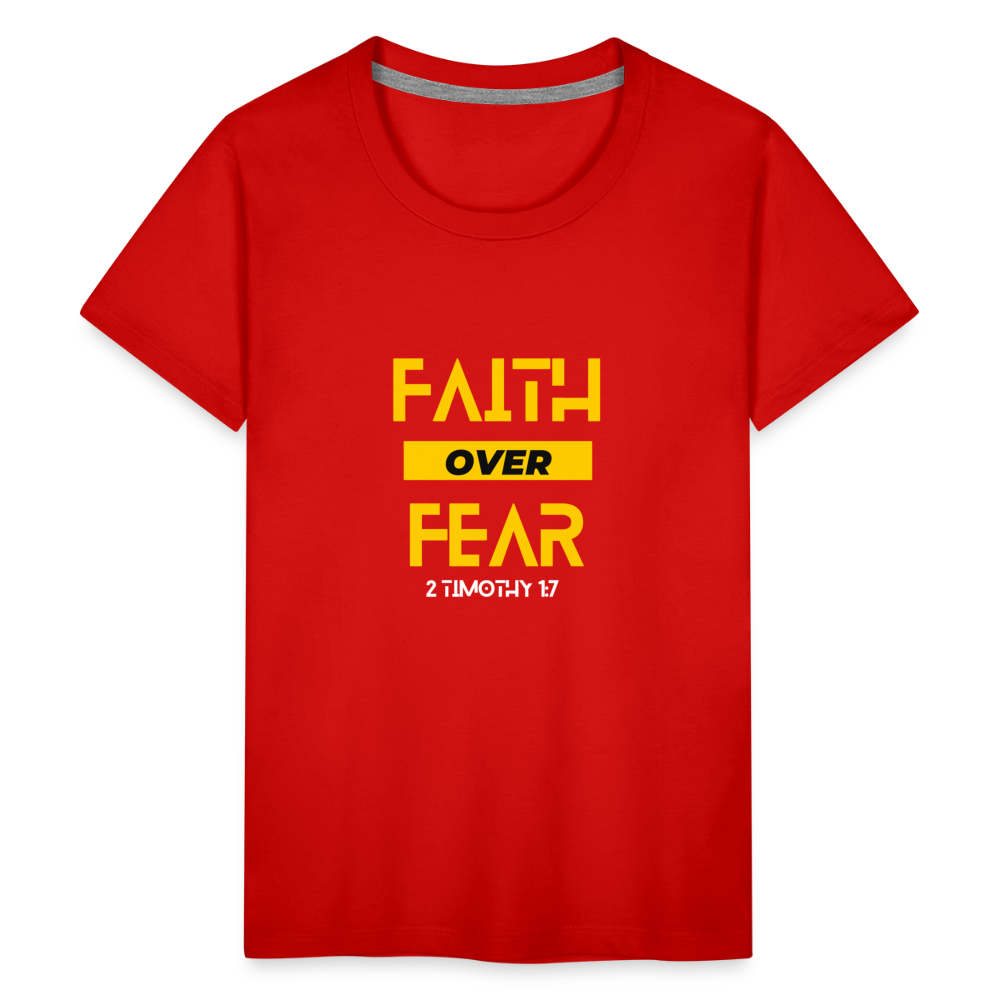 Faith Over Fear - Kids' - red