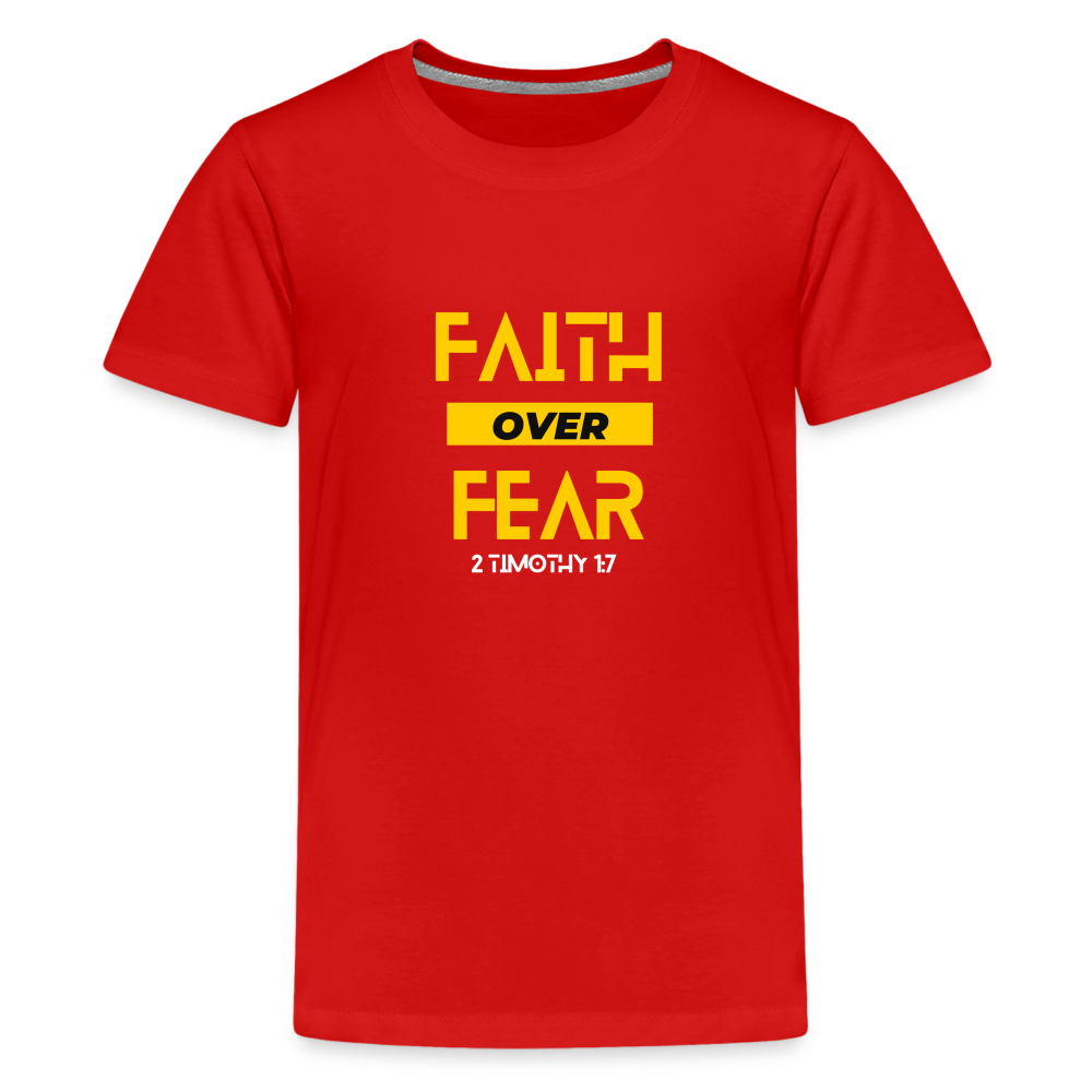 Faith Over Fear - Kids' - red