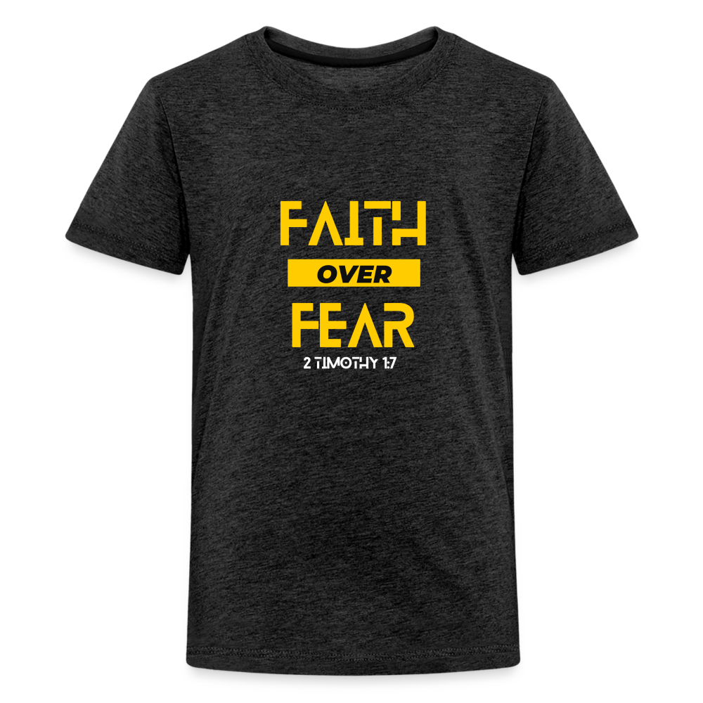 Faith Over Fear - Kids' - charcoal grey