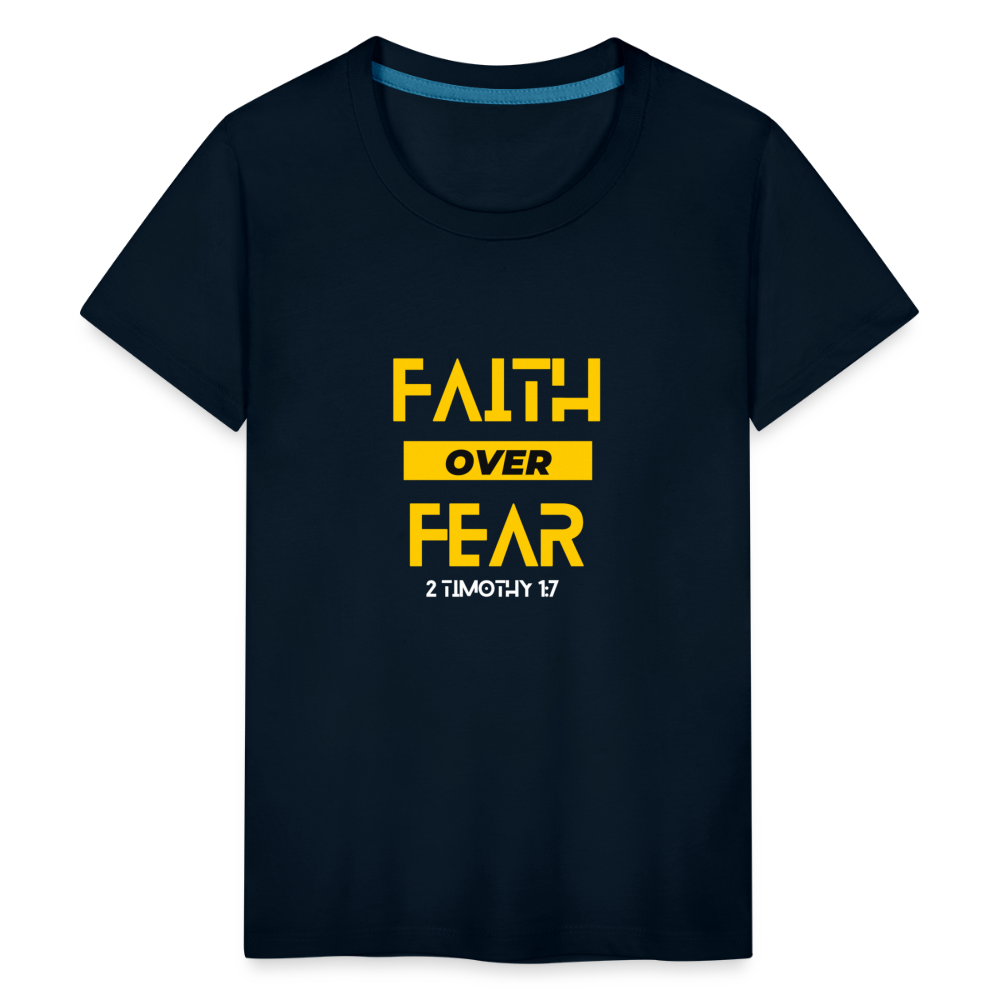 Faith Over Fear - Kids' - deep navy