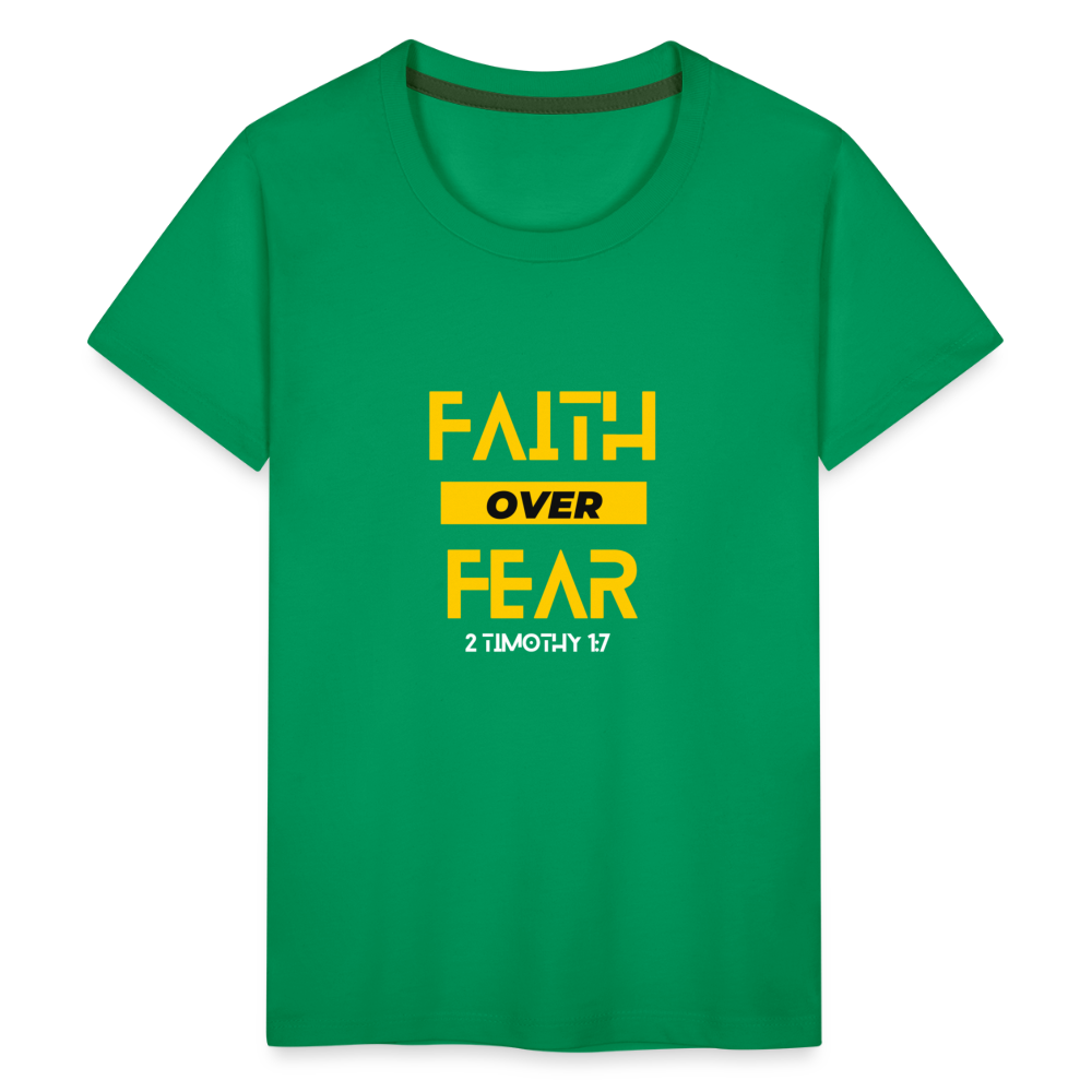 Faith Over Fear - Kids' - kelly green