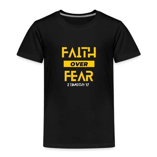 Faith Over Fear - Toddler - black