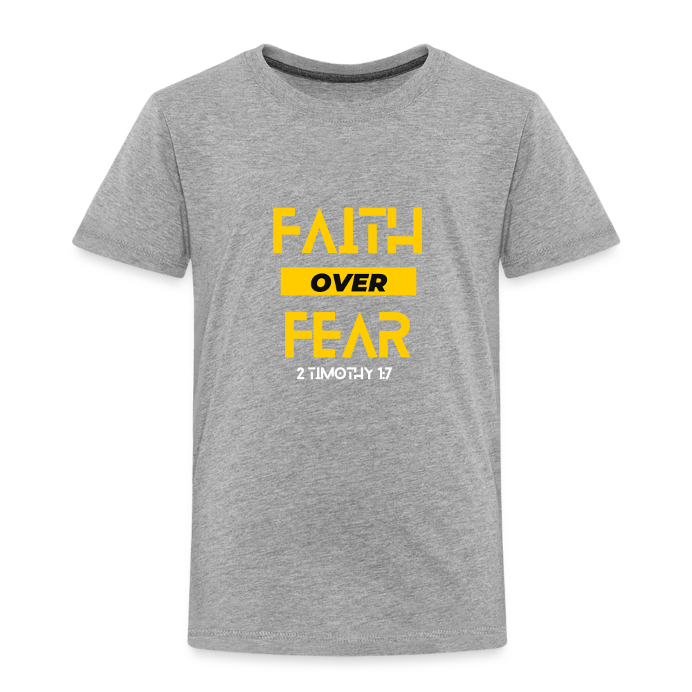 Faith Over Fear - Toddler - heather gray