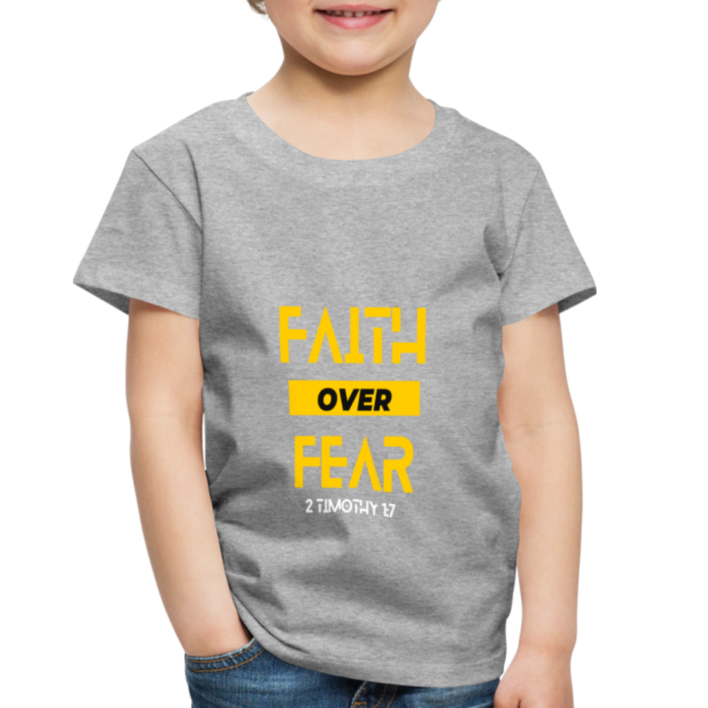 Faith Over Fear - Toddler - heather gray