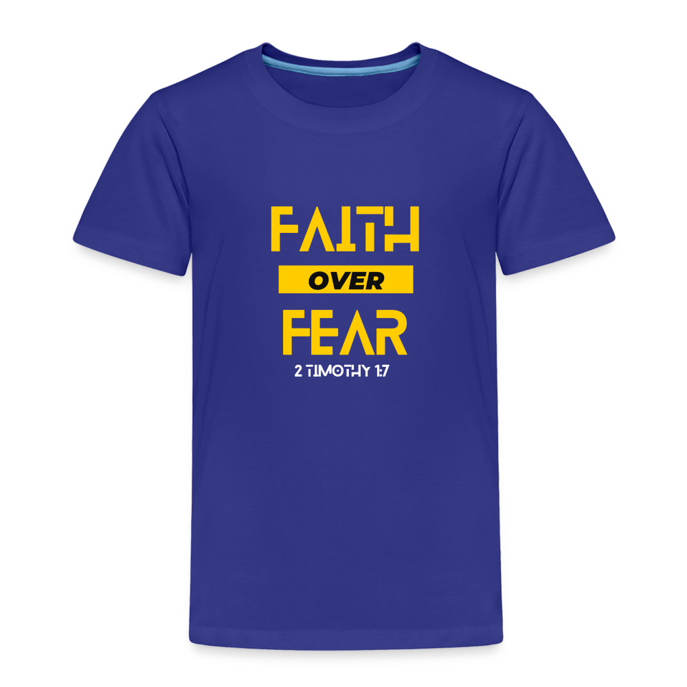 Faith Over Fear - Toddler - royal blue