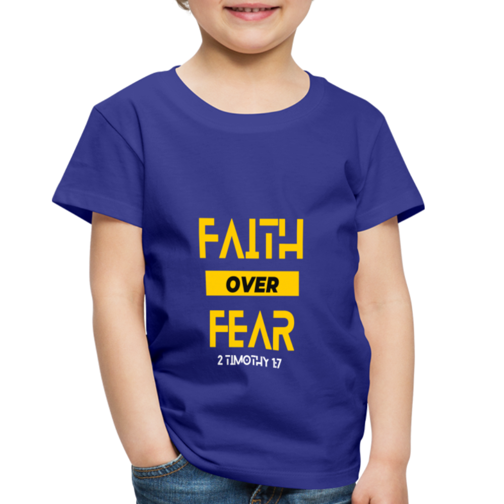 Faith Over Fear - Toddler - royal blue