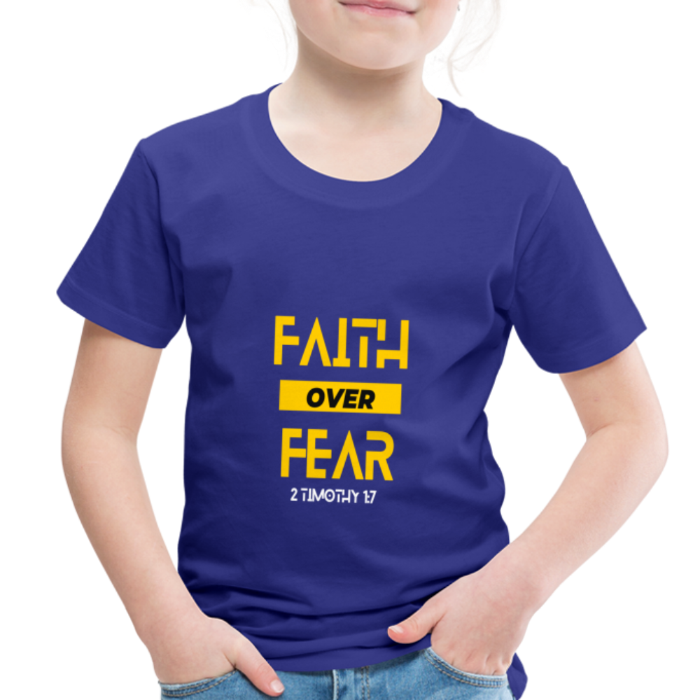 Faith Over Fear - Toddler - royal blue