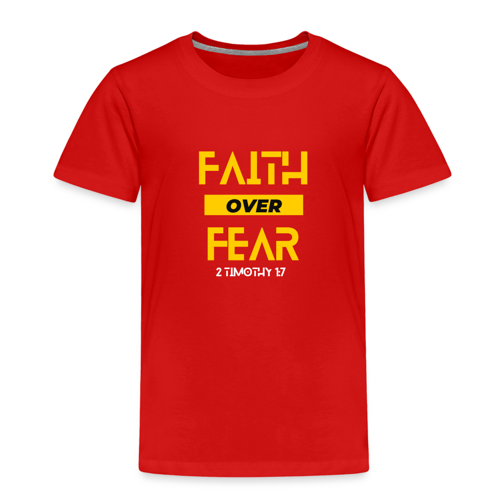 Faith Over Fear - Toddler - red