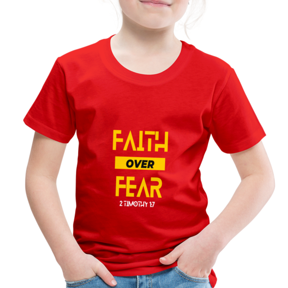 Faith Over Fear - Toddler - red