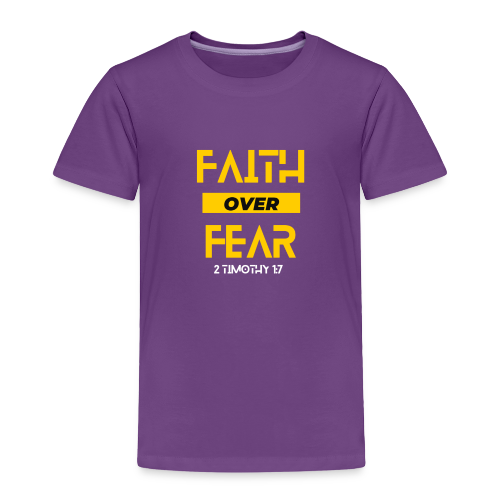 Faith Over Fear - Toddler - purple