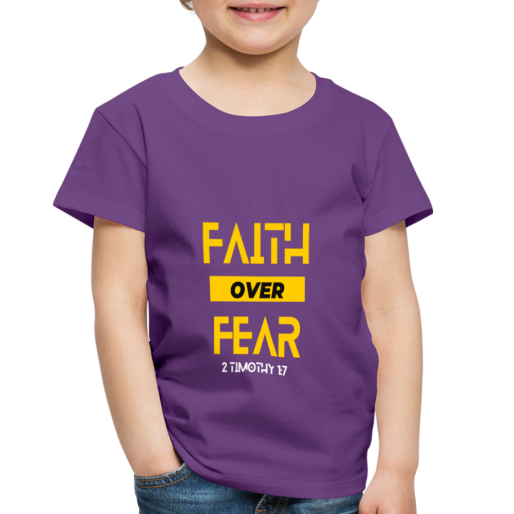 Faith Over Fear - Toddler - purple