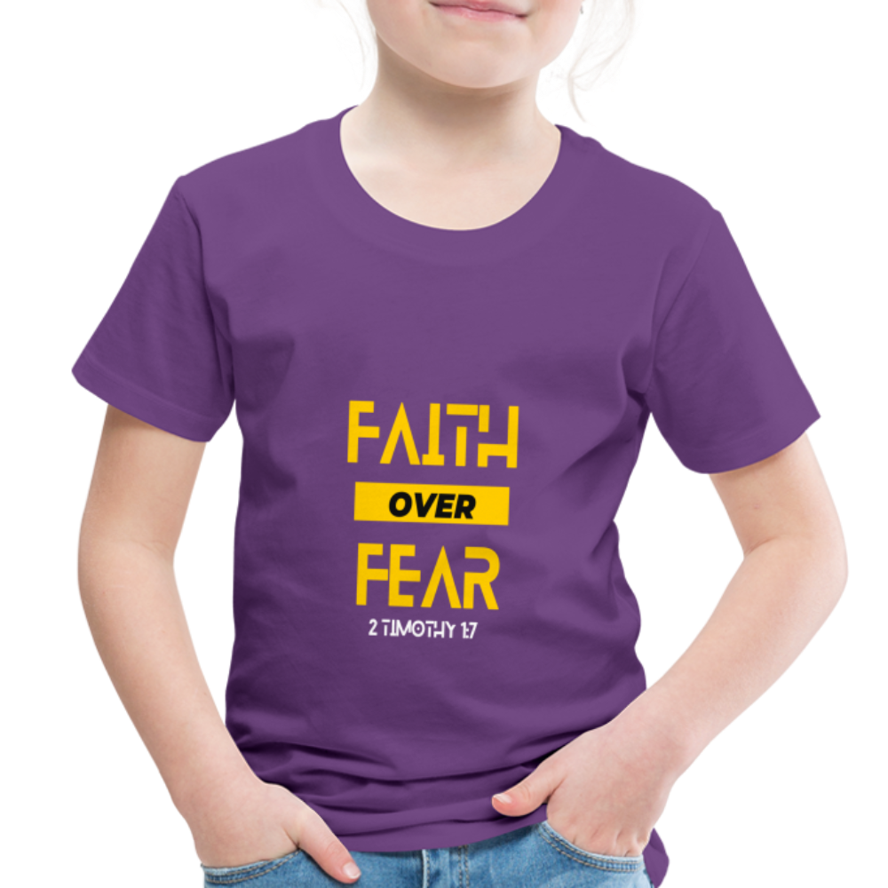 Faith Over Fear - Toddler - purple