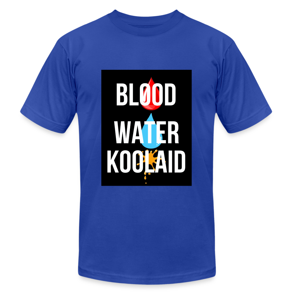 Blood Water or Koolaid - White Letters - royal blue