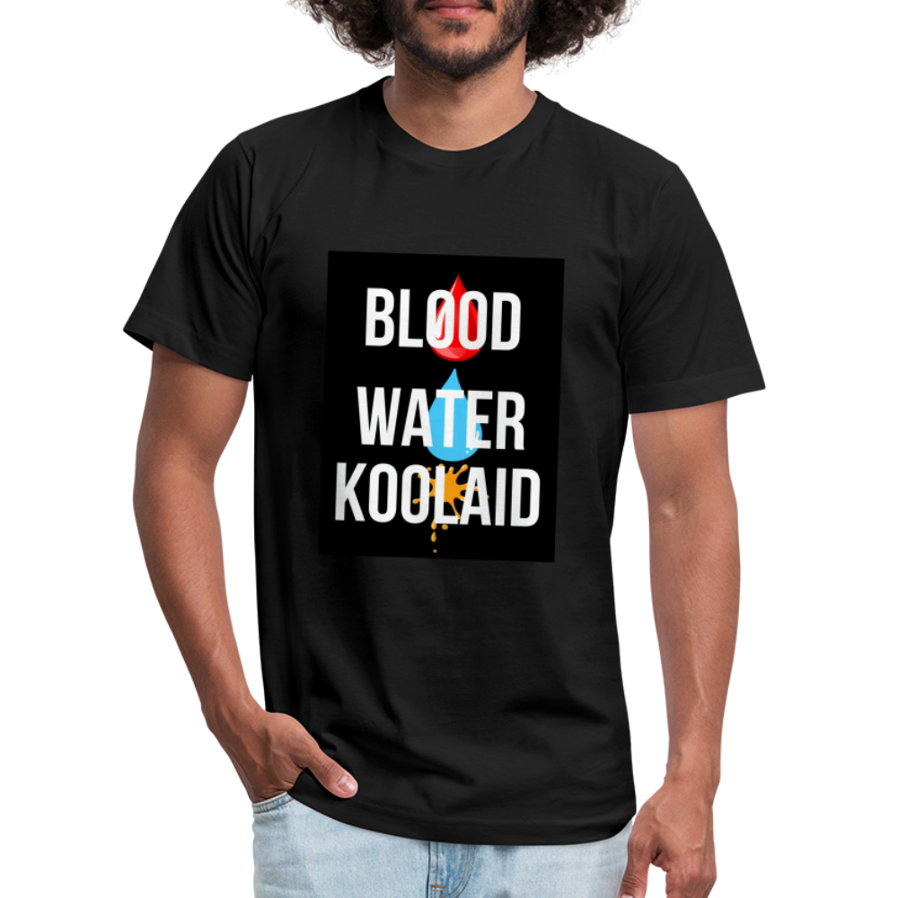 Blood Water or Koolaid - White Letters - black