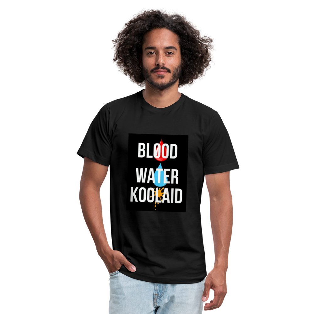 Blood Water or Koolaid - White Letters - black