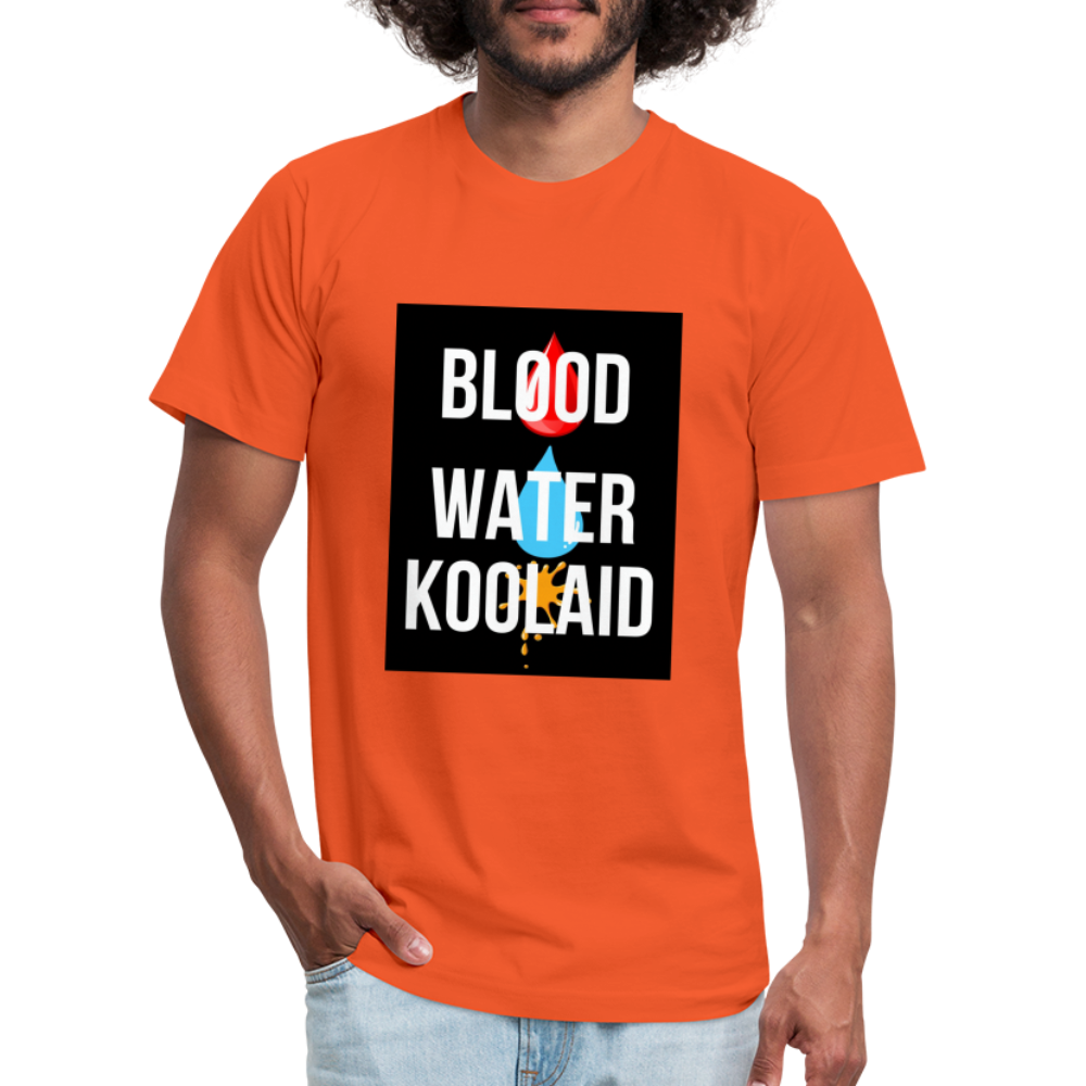 Blood Water or Koolaid - White Letters - orange