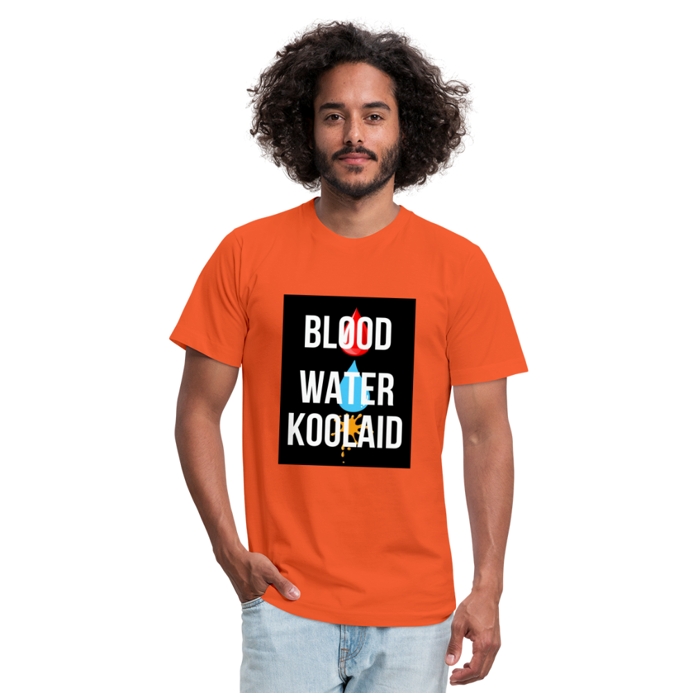 Blood Water or Koolaid - White Letters - orange