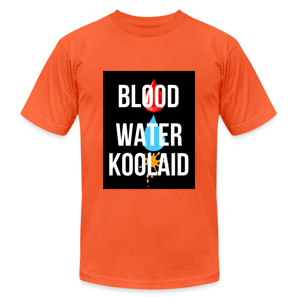 Blood Water or Koolaid - White Letters - orange