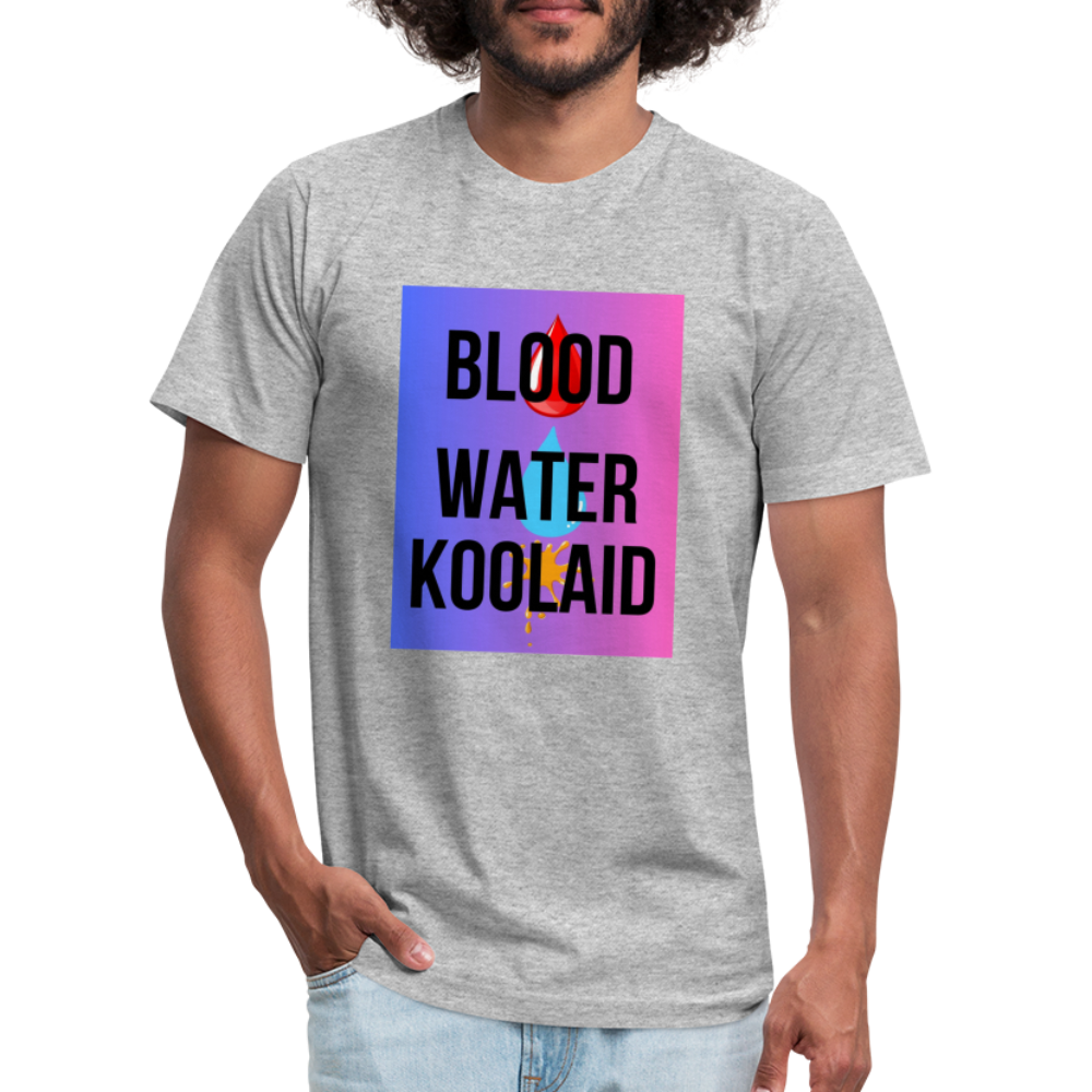 Blood Water or Koolaid - Black Letters/Colorful - heather gray