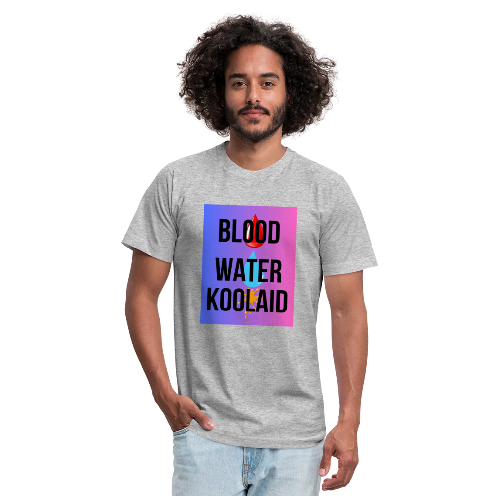 Blood Water or Koolaid - Black Letters/Colorful - heather gray