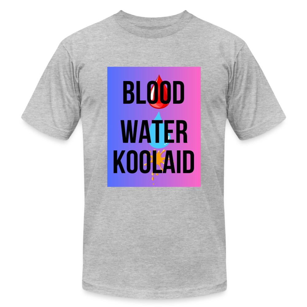 Blood Water or Koolaid - Black Letters/Colorful - heather gray