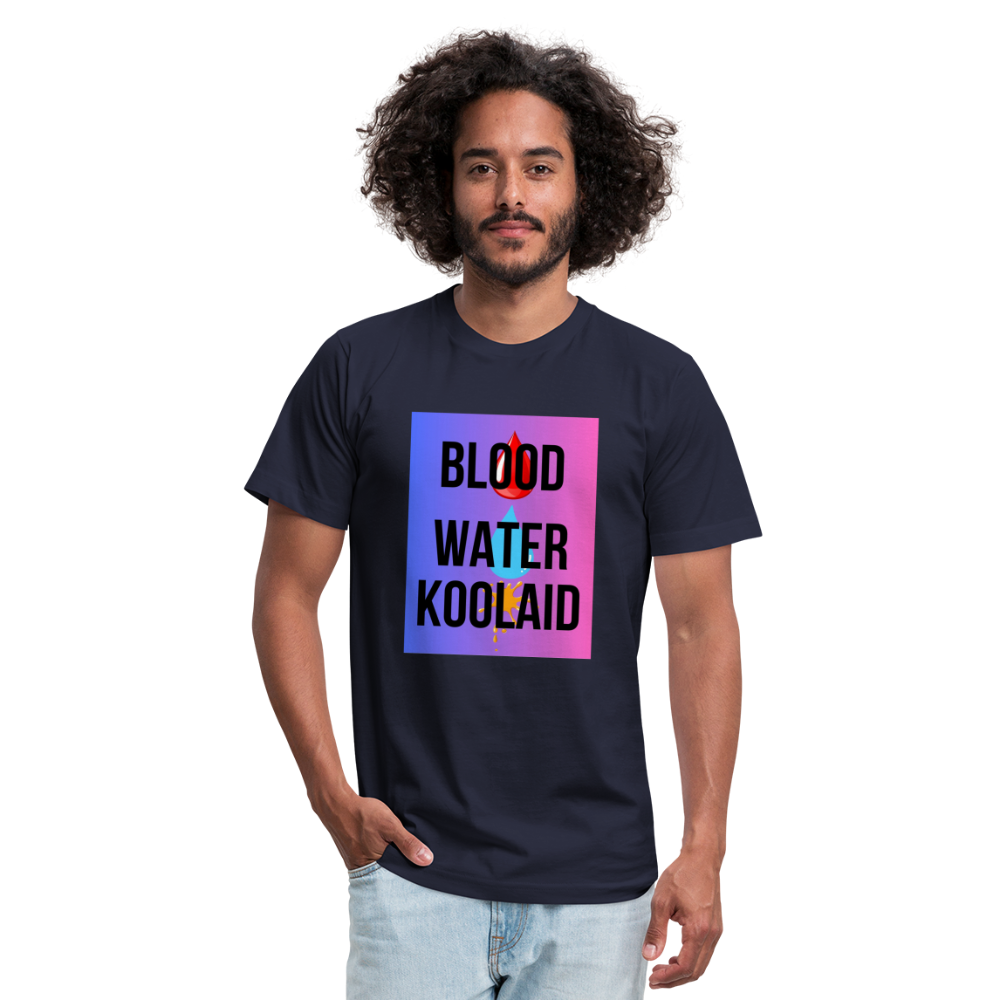 Blood Water or Koolaid - Black Letters/Colorful - navy