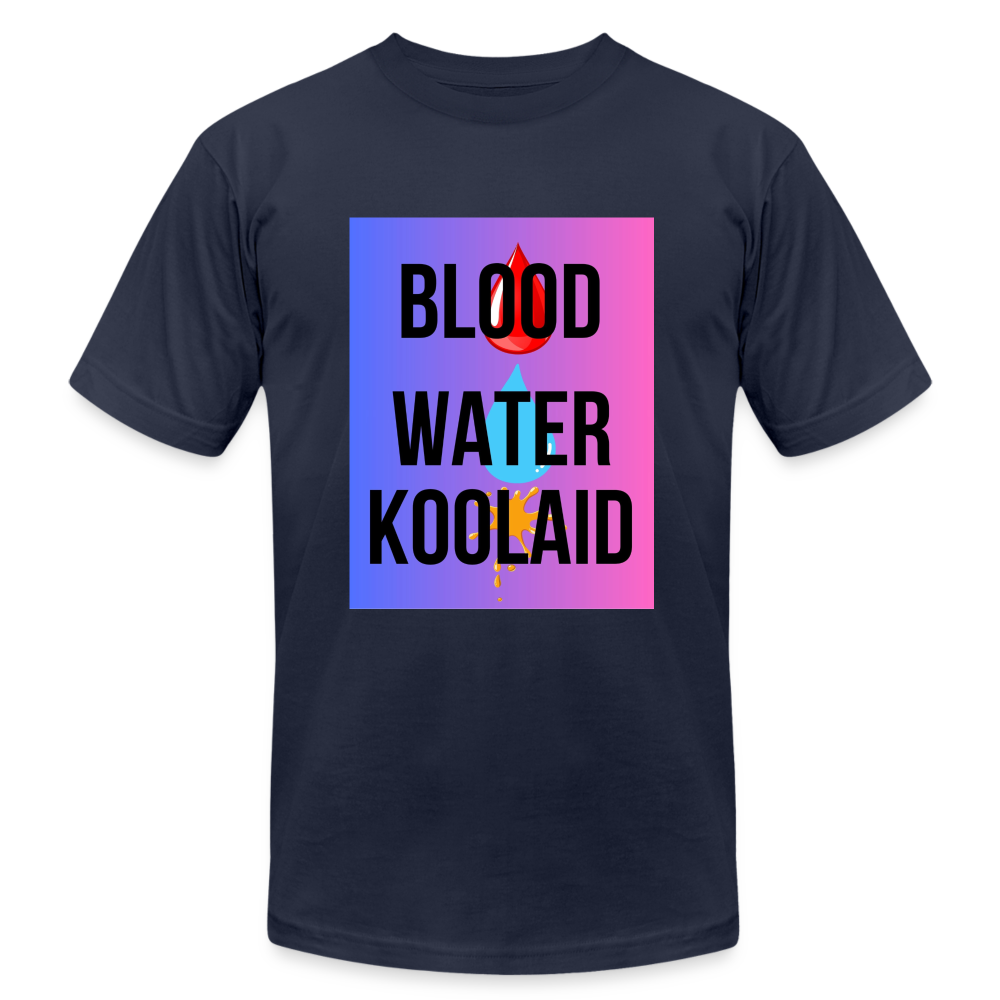 Blood Water or Koolaid - Black Letters/Colorful - navy