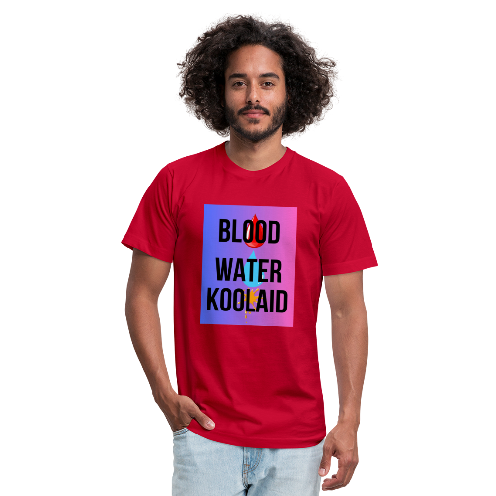 Blood Water or Koolaid - Black Letters/Colorful - red