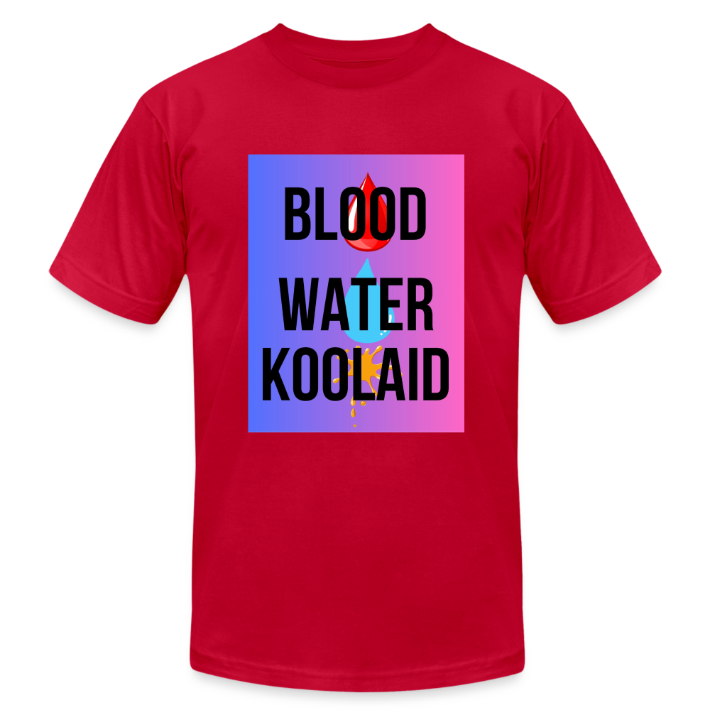 Blood Water or Koolaid - Black Letters/Colorful - red